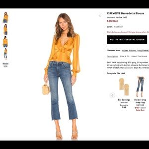 House of Harlow 1960 X REVOLVE Bernadette Blouse